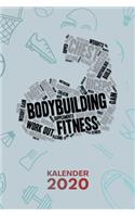 Kalender 2020: A5 Bodybuilding Terminplaner für Hobbysportler mit DATUM - 52 Kalenderwochen für Termine & To-Do Listen - Bizeps Training Terminkalender Bizepscurls