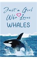 Just A Girl Who Loves WHALES Notebook