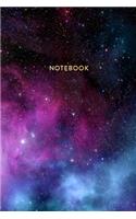 Notebook: Cosmic Stardust Outer Space - Journal for Girls and Boys, Kids, School, Students and Teachers - 6 x 9, 100 Blank Lined Pages