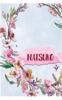 Natsuko: Personalized Journal with Her Japanese Name (Janaru/Nikki)