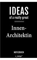 Notizbuch für Innen-Architekten / Innen-Architekt / Innen-Architektin