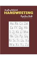 Handwriting Practice Book - AmyTmy Notebook - 100 pages - 8.5 x 11 inch - Matte Cover