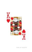 King Of Hearts: Poker Card Notebook With Lined College Ruled Paper For Work, Home Or School. Cool Notepad Journal For Taking Notes, Diaries Or Journaling For Poker 