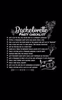 Bachelorette party checklist