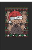 Ugly Christmas - French Bulldog: Graph Paper Notebook - Christmas Gift for Kids, Women, Men Girls And Boys