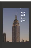 New York New York: Blank Wide Ruled Journal - Perfect Gift for Travelers - Excellent Stocking Stuffer