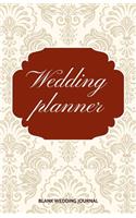 Wedding Planner Small Size Blank Journal-Wedding Planner&To-Do List-5.5"x8.5" 120 pages Book 12: Notebook for Planning Scheduling Organizing- Writing Wedding Notes Thoughts Ideas Reminders-Gift for Bride-to-Be Engagement Gift Bridal Shower Party
