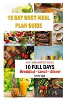 10 Day Gout Meal Plan Guide: Anti - Inflammatory Foods - 10 Full Days - Breakfast - Lunch - Dinner Recipes