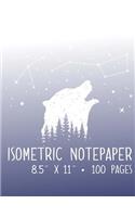 Isometric Notebook - 8.5" X 11" - 100 Pages: Graph Paper Pages