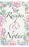 Blank Cookbook Recipes & Notes: Healthy Instant Pot Recipes Notes Cooking Book, Notes Recipe Journal to Write in for Women, Food Cookbook Design, Professionally Designed Special 6X