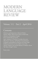 Modern Language Review (111