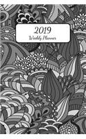 2019 Weekly Planner: Paper Back Organizer. Size, 176 Pages, 6 X 9. Take Notes, Master Time Management Using a Daily Planning. Includes Day Planner in Week View & Monthly