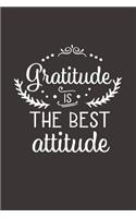 Gratitude Is the Best Attitude: Lined Notebook