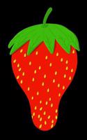 Strawberry Theme Lined Composition Notebook