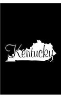 Kentucky - Black Lined Notebook with Margins: 101 Pages, Medium Ruled, 6 x 9 Journal, Soft Cover