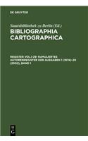 Kumuliertes Autorenregister Der Ausgaben 1 (1974)-29 (2002): Band 1: A-K. Band 2: L-Z