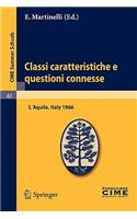 Classi Caratteristiche E Questioni Connesse
