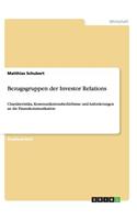 Bezugsgruppen der Investor Relations