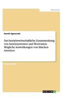 Der betriebswirtschaftliche Zusammenhang von Anreizsystemen und Motivation. Mögliche Auswirkungen von falschen Anreizen: (German)