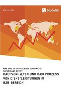 Kaufverhalten und Kaufprozess von Dienstleistungen im B2B-Bereich. Was sind die Unterschiede zum Einkauf materieller Güter?