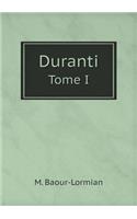 Duranti Tome I: (French)