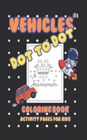 Vehicles Dot to Dot Coloring Book