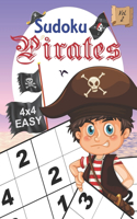 Sudoku Pirates Vol. 2 Easy: Sudoku: Pirates educational brain games for kids, with easy 4x4 grid puzzles