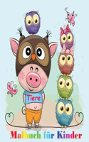 Tiere Malbuch für Kinder
