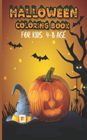 Halloween Coloring Book For Kids 4-8 Age