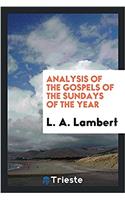 Analysis of the Gospels of the Sundays of the Year