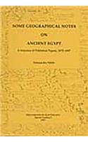 Some Geographical Notes on Ancient Egypt