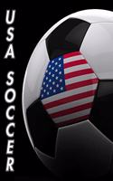 USA Soccer: Composition Book 150 pages 8.5 x 11 in. - Wide Ruled - Writing Notebook - Lined Paper - Soft Cover - Plain Journal