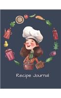 Recipe Journal: Notebook For Recipes To Write In, Blank Cookery Book Organizer For Recipes, Large (8.5 x 11)