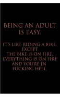 Being an Adult Is Easy. It's Like Riding a Bike, Except the Bike Is on Fire. Everything Is on Fire and You're in Fucking Hell.
