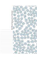 Half Blank Drawing & Line Notebook: Dual Design Alternating Half College Ruled Half Blank Creative Sketchbook with Lined Pages Drawing or Doodling & Writing Journal Notebook Organizer
