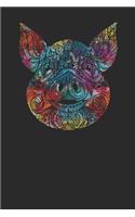 Ethnic Pig Color: Pigs Notebook, Dotted Bullet (6 x 9 - 120 pages) Animal Themed Notebook for Daily Journal, Diary, and Gift