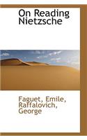 On Reading Nietzsche: (English)