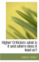 Higher Criticism