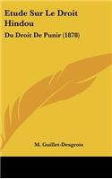 Etude Sur Le Droit Hindou
