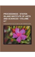 Proceedings - Staten Island Institute of Arts and Sciences (Volume 4-7)