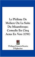 Le Philinte de Moliere Ou La Suite Du Misanthrope