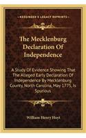 Mecklenburg Declaration Of Independence