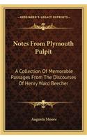 Notes from Plymouth Pulpit
