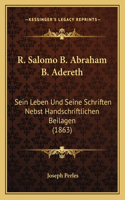 R. Salomo B. Abraham B. Adereth