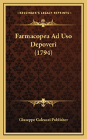 Farmacopea Ad Uso Depoveri (1794)