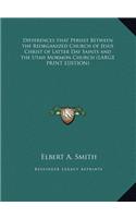 Differences That Persist Between the Reorganized Church of Jesus Christ of Latter Day Saints and the Utah Mormon Church