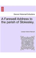 Farewell Address to the Parish of Stokesley.