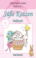 Süße Katzen Malbuch