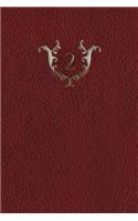 Monogram "2" Notebook: (28 Monogram Red 150 Lined)