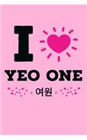 I Love Yeo One: Funny K-pop Notebook- Journal-Diary-Organizer Gift For Christmas and Birthday (6x9) 100 Pages Blank Lined Composition College Ruled For K-pop Fans, 